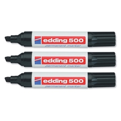 Edding 500 Permanent Marker Black [Pack 10]